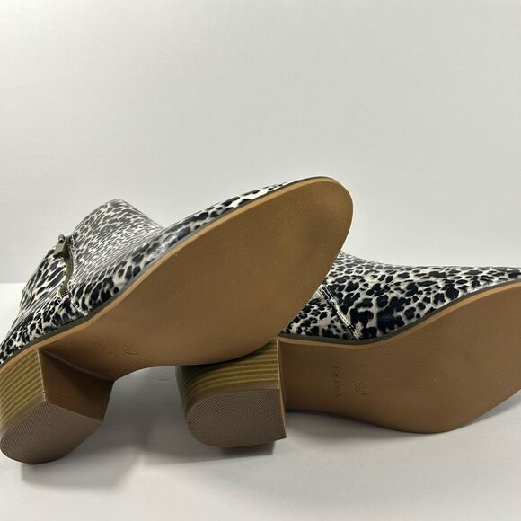 Journey Collection- Women’s Cheetah Print Ankle Boots - Size 8.5 - Picture 5 of 6